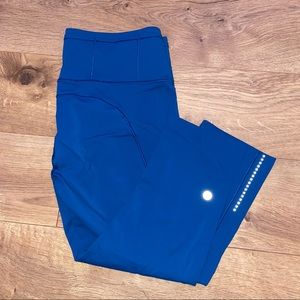 Lululemon Fast and Free Leggings Cropped 🦋💙🌀